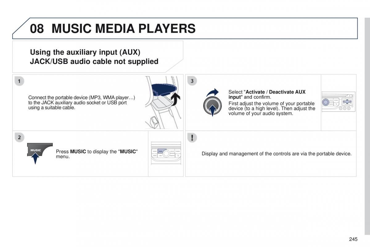 Peugeot RCZ owners manual / page 247