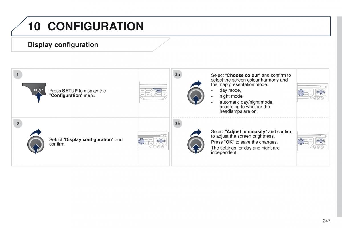 Peugeot RCZ owners manual / page 249