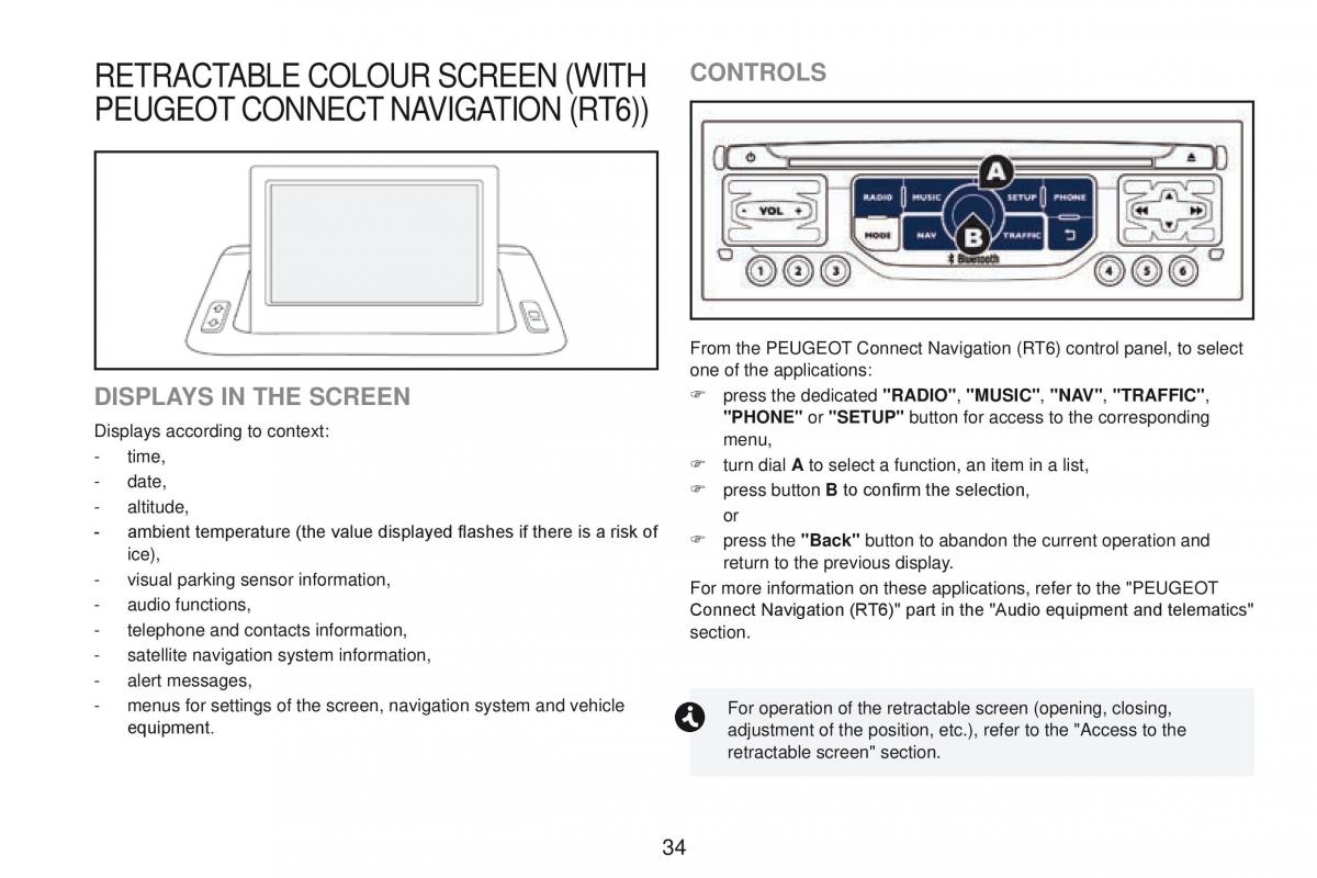 Peugeot RCZ owners manual / page 36