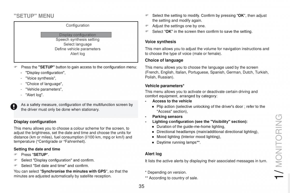 Peugeot RCZ owners manual / page 37