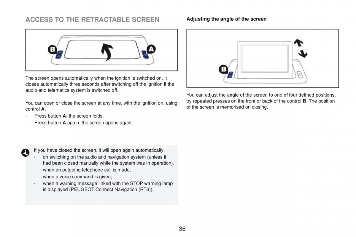 Peugeot RCZ owners manual / page 38