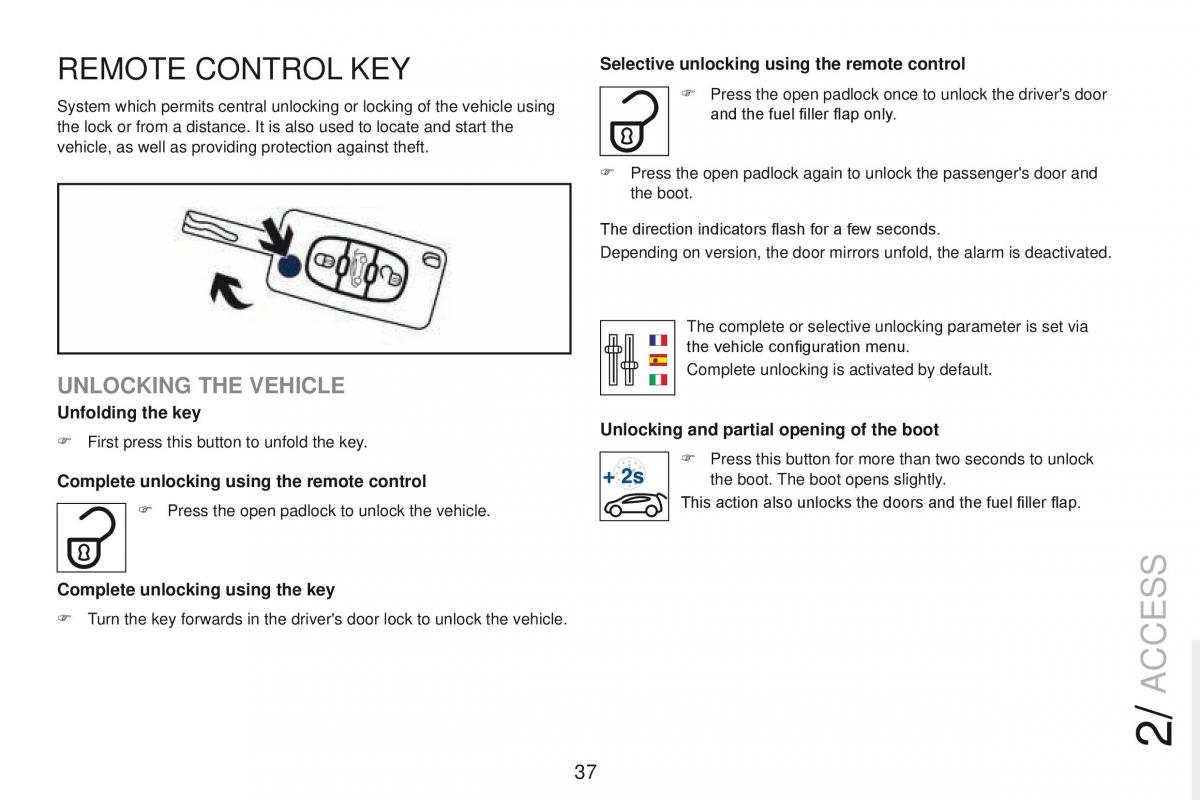 Peugeot RCZ owners manual / page 39