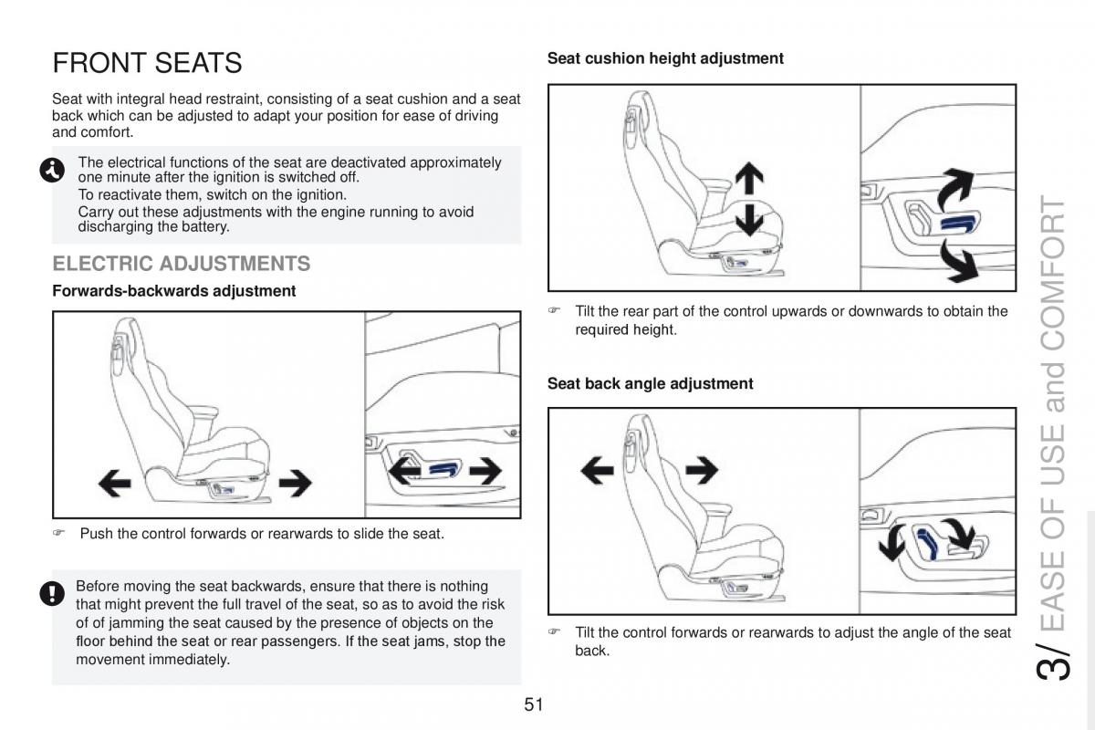 Peugeot RCZ owners manual / page 53