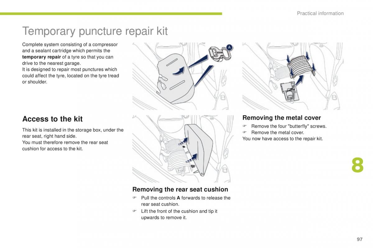 Peugeot iOn owners manual / page 99