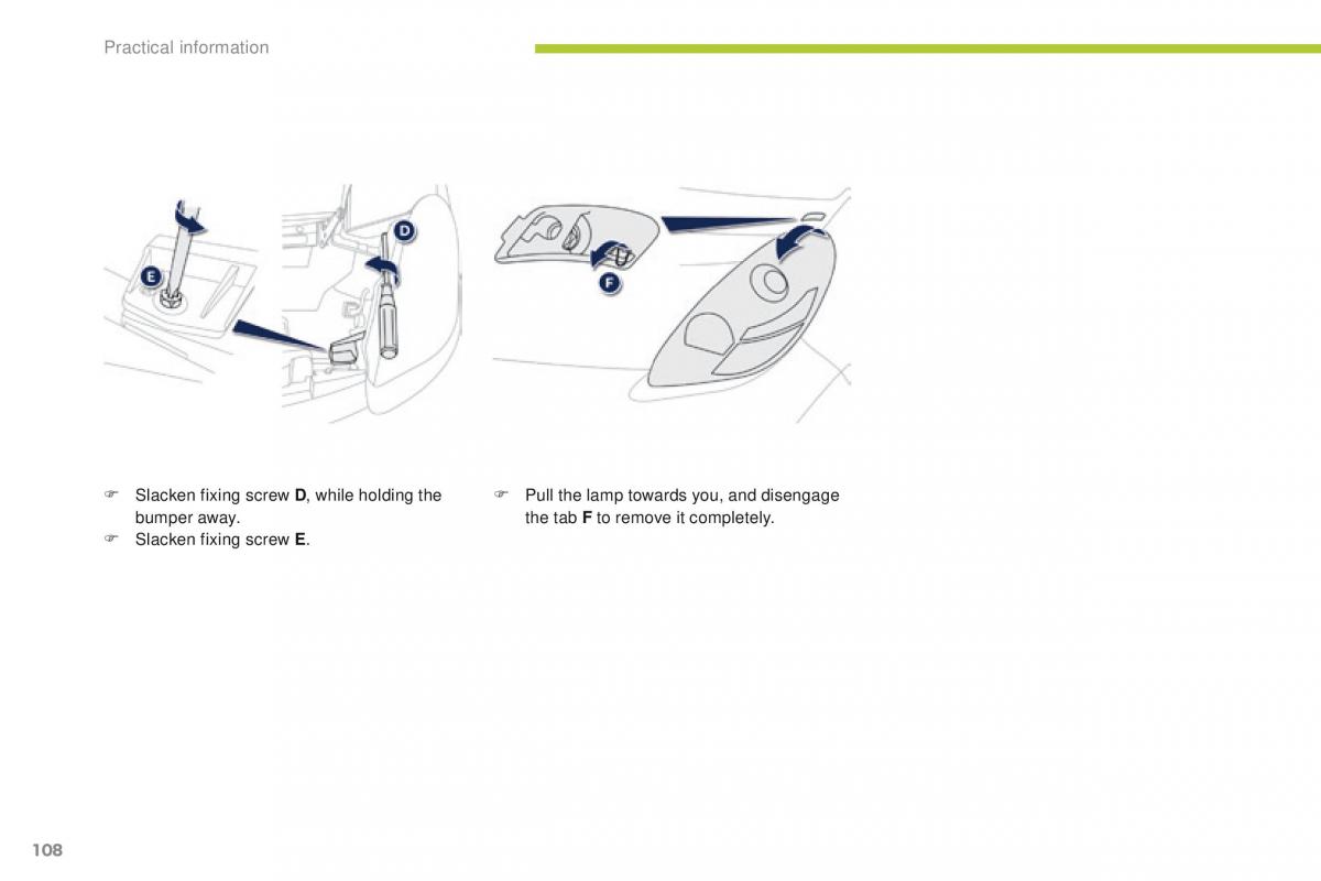 Peugeot iOn owners manual / page 110