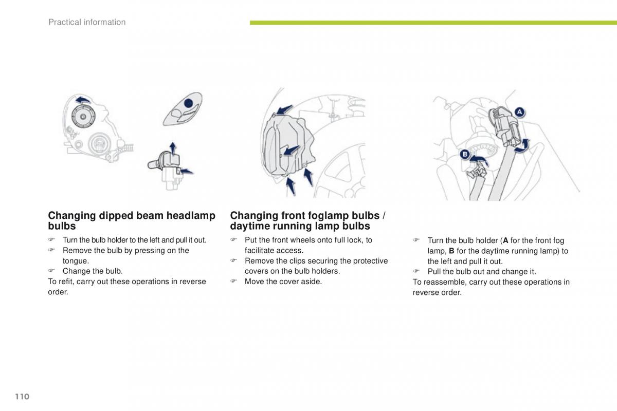 Peugeot iOn owners manual / page 112