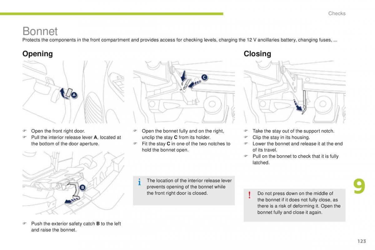 Peugeot iOn owners manual / page 125