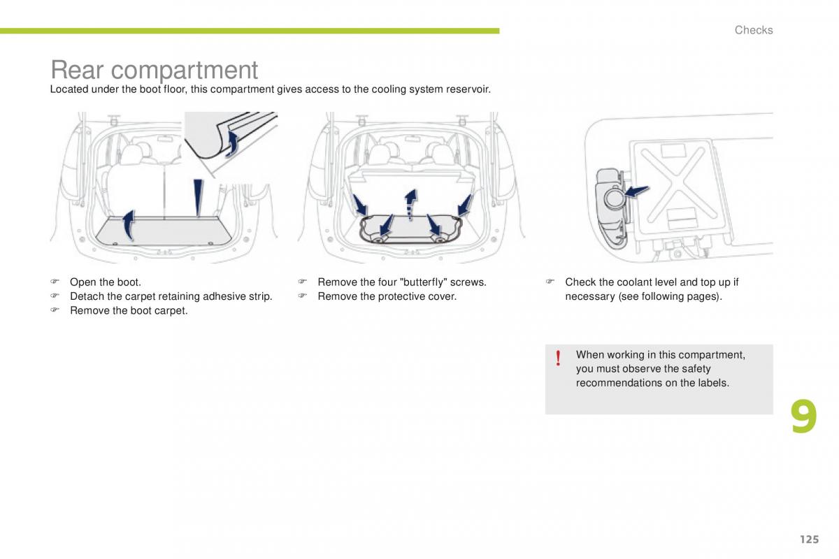 Peugeot iOn owners manual / page 127