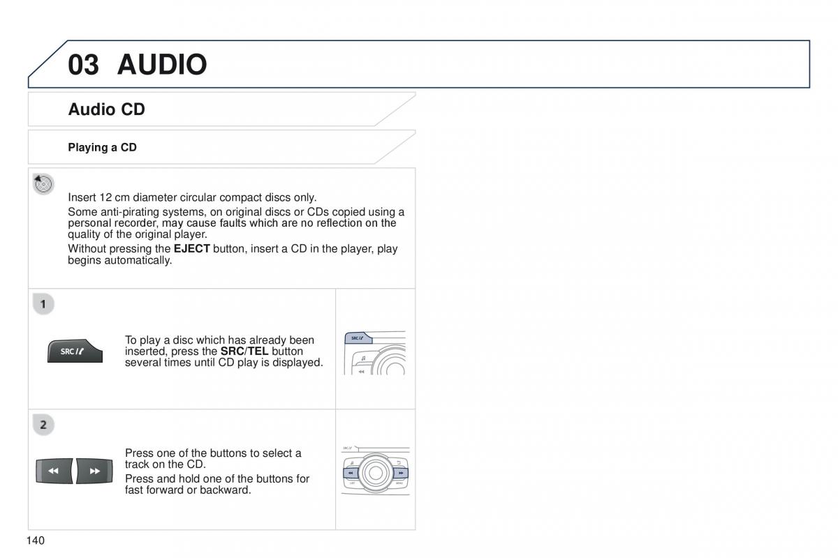 Peugeot iOn owners manual / page 142