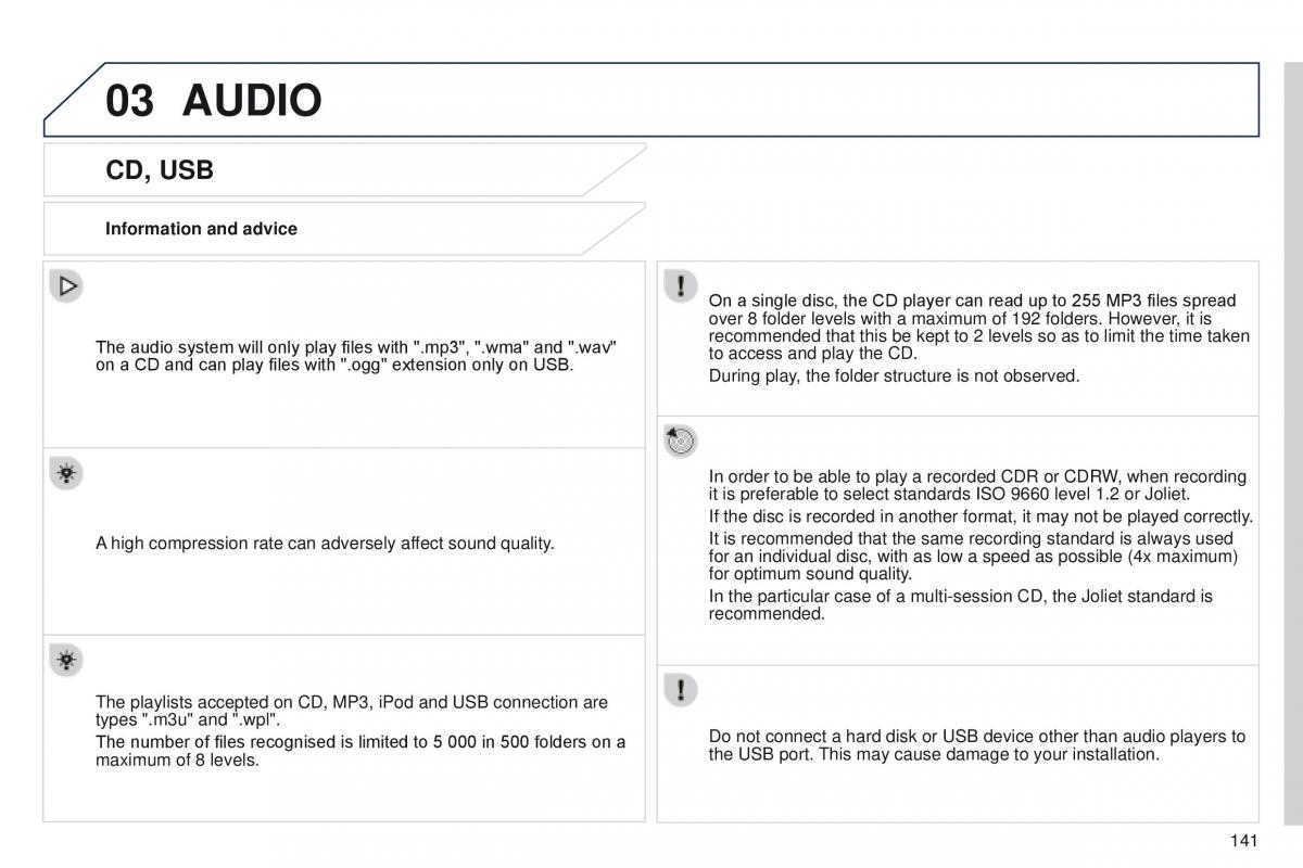 Peugeot iOn owners manual / page 143