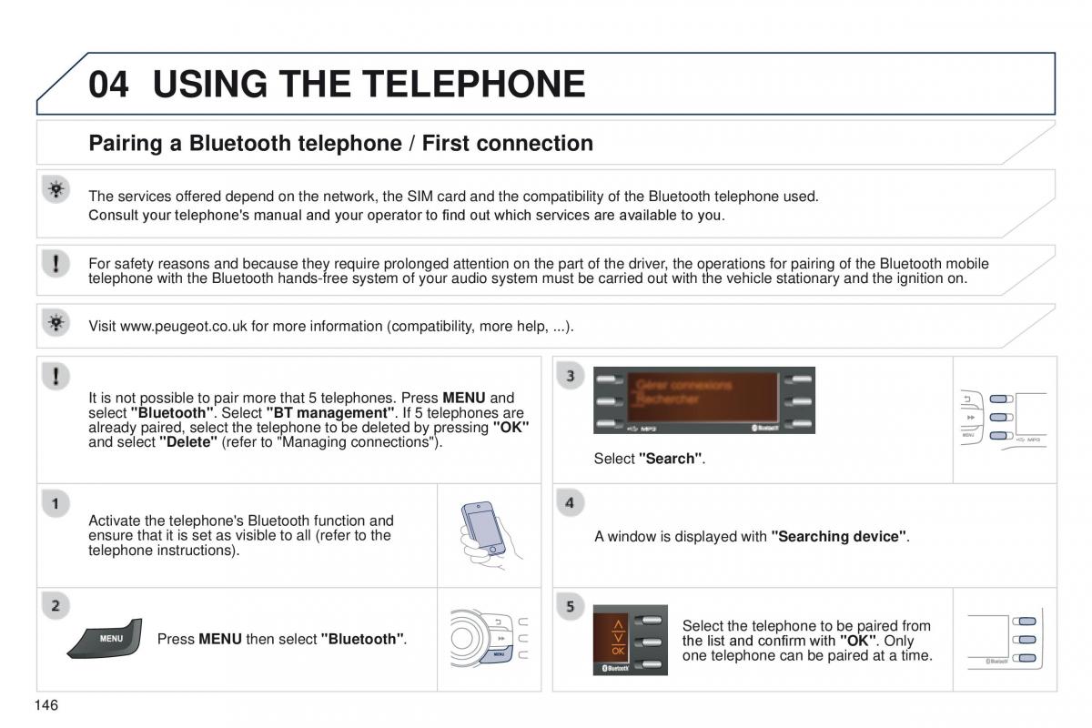 Peugeot iOn owners manual / page 148