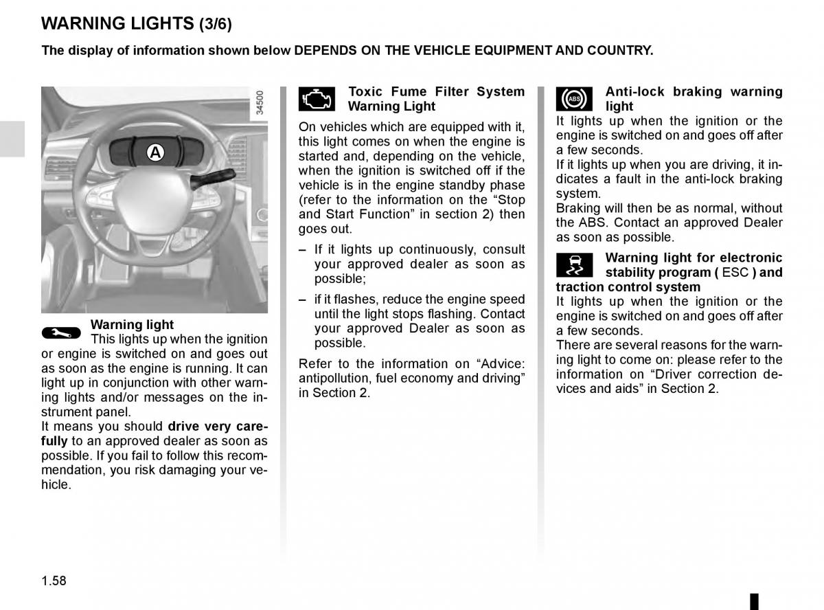 Renault Talisman owners manual / page 64