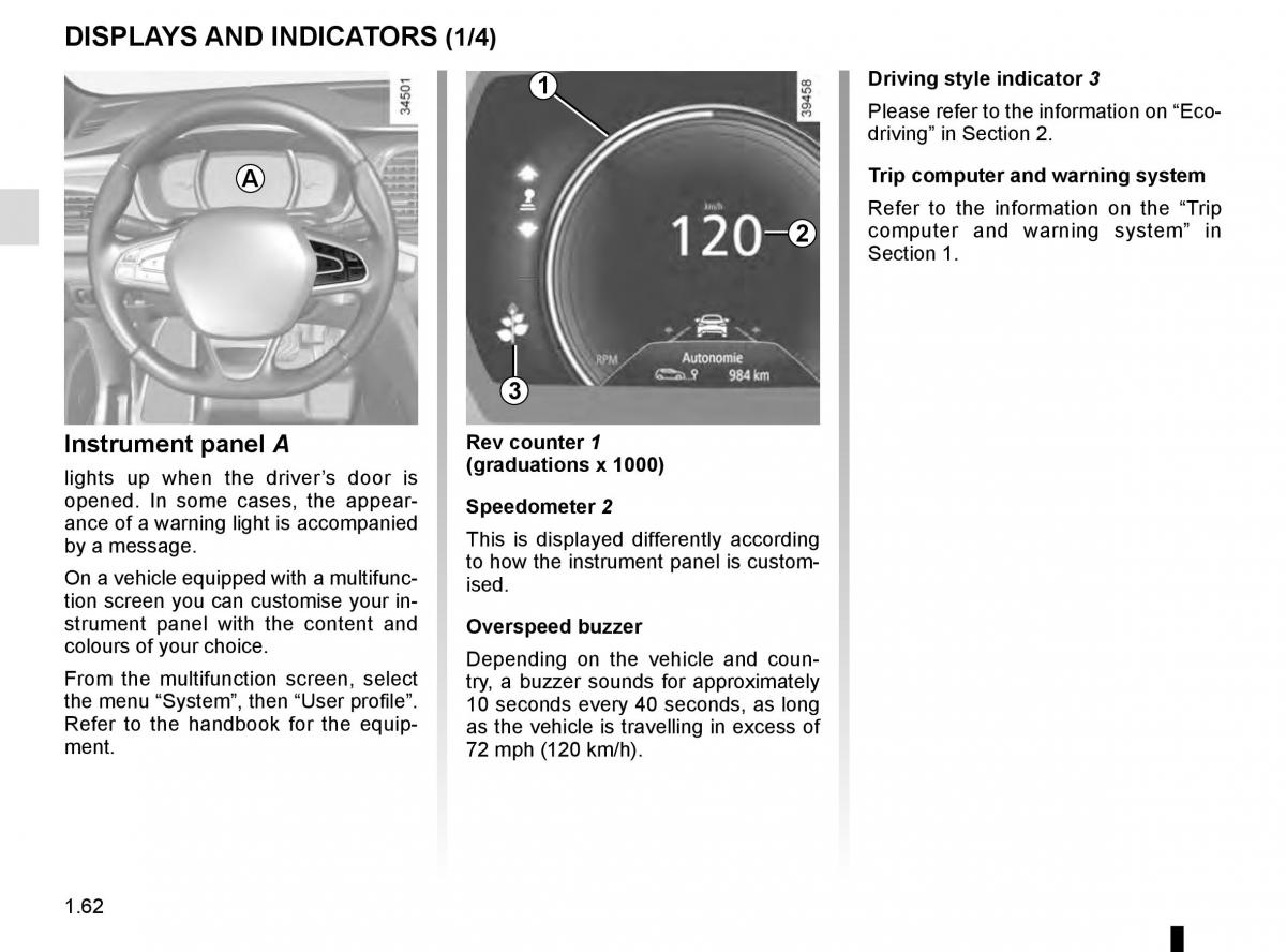 Renault Talisman owners manual / page 68