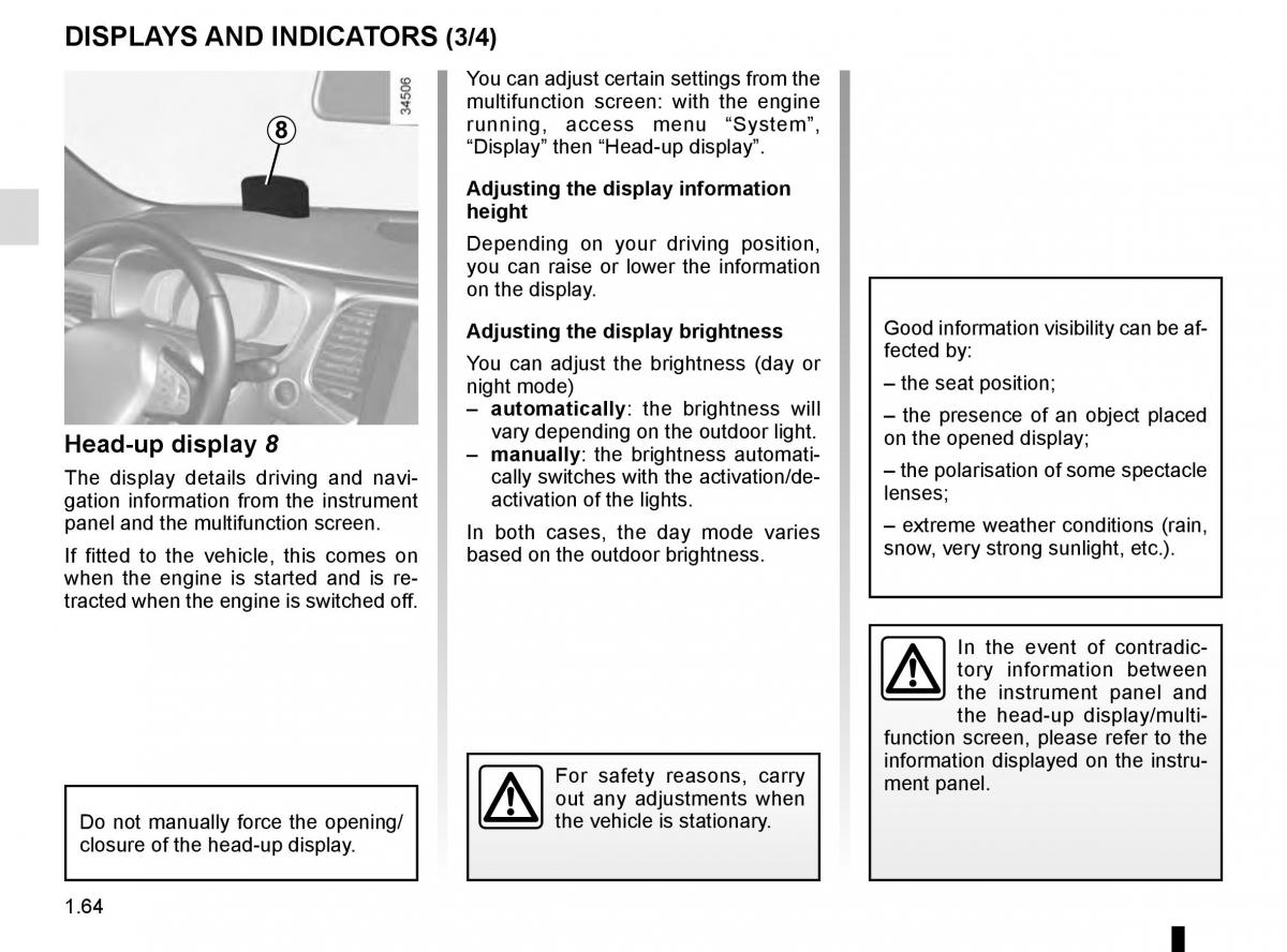 Renault Talisman owners manual / page 70