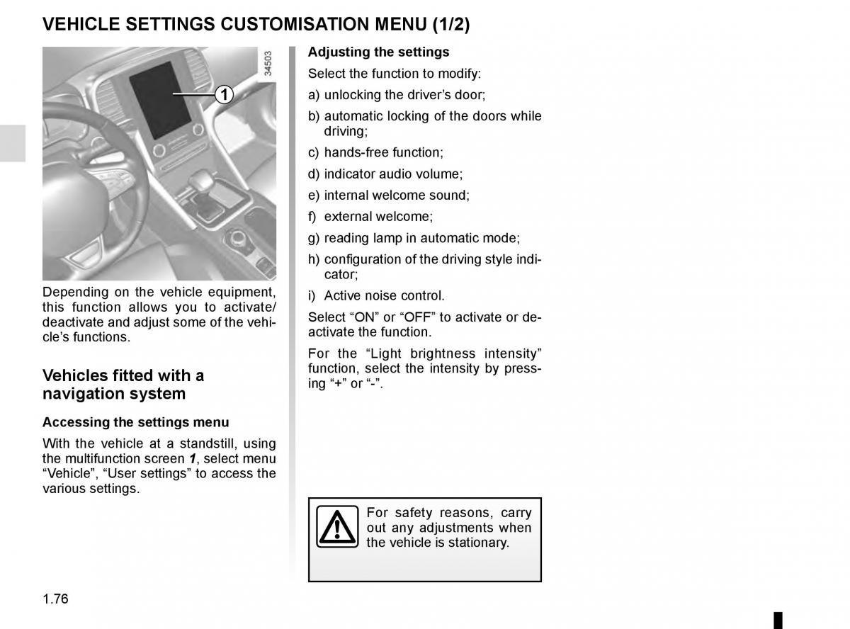 Renault Talisman owners manual / page 82