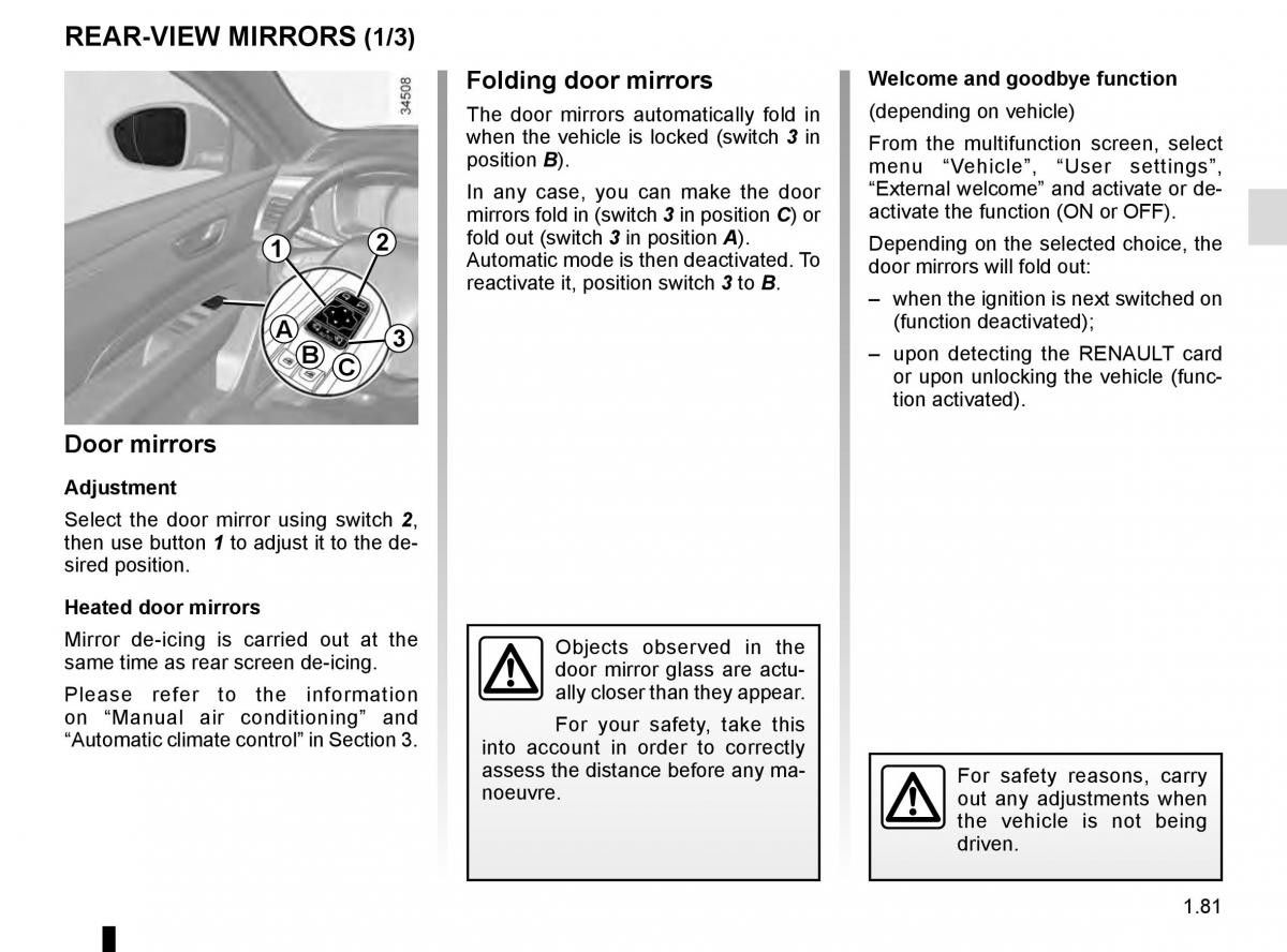 Renault Talisman owners manual / page 87