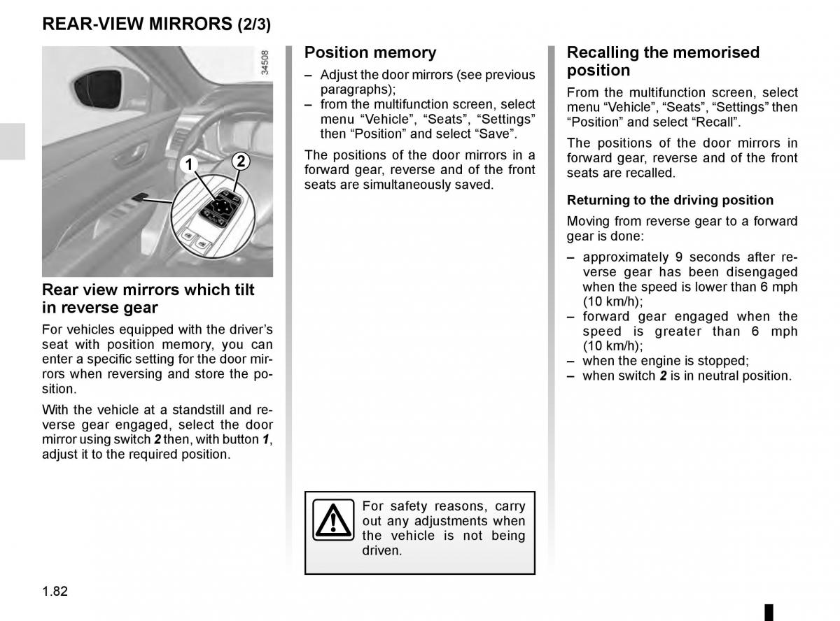 Renault Talisman owners manual / page 88