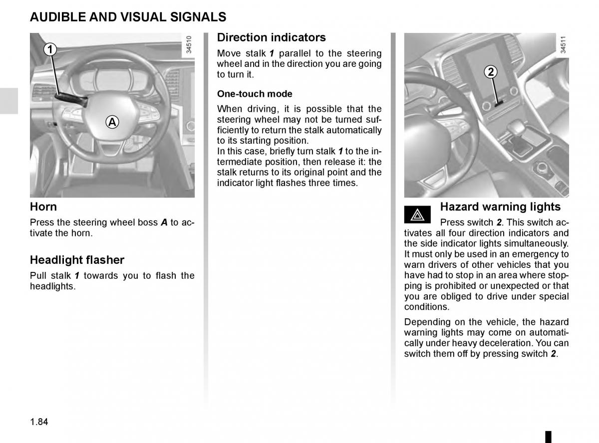 Renault Talisman owners manual / page 90