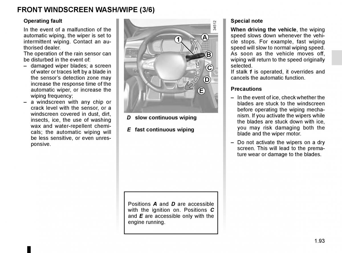 Renault Talisman owners manual / page 99