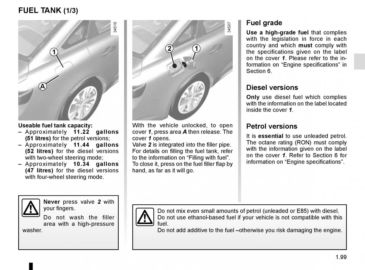 Renault Talisman owners manual / page 105