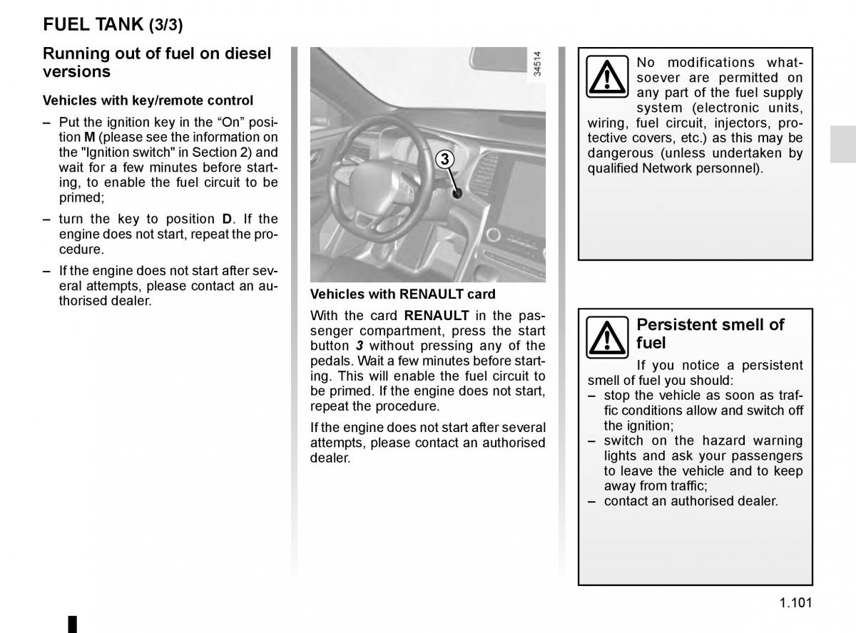 Renault Talisman owners manual / page 107