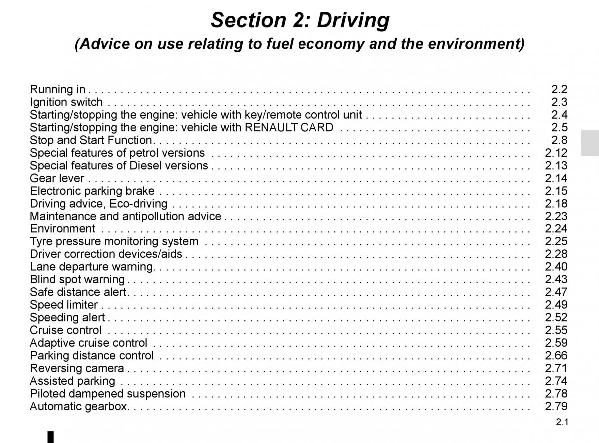 Renault Talisman owners manual / page 109