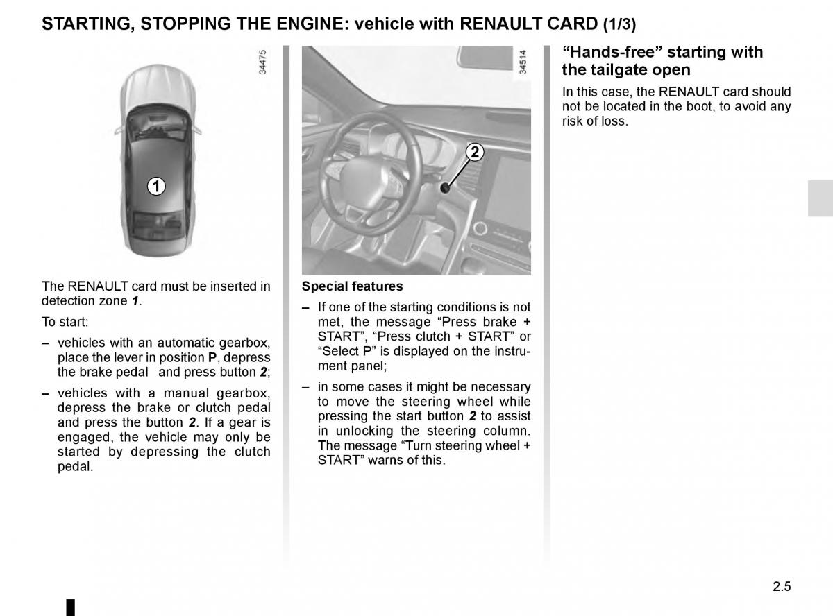 Renault Talisman owners manual / page 113