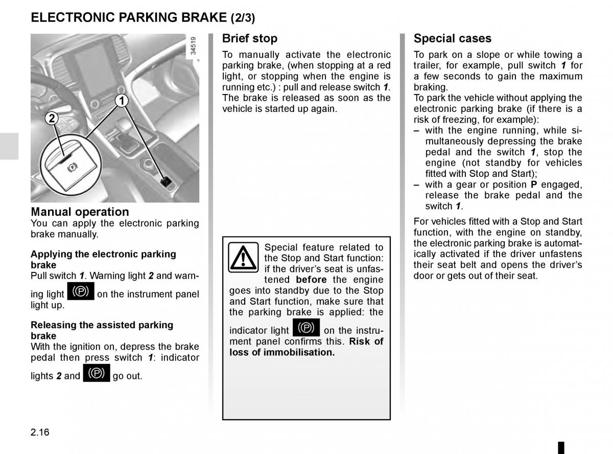 Renault Talisman owners manual / page 124