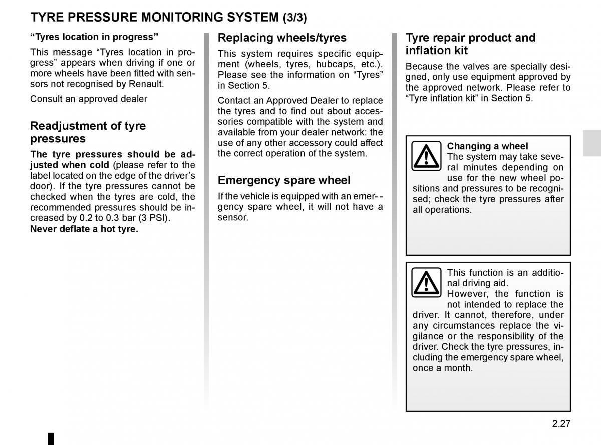 Renault Talisman owners manual / page 135