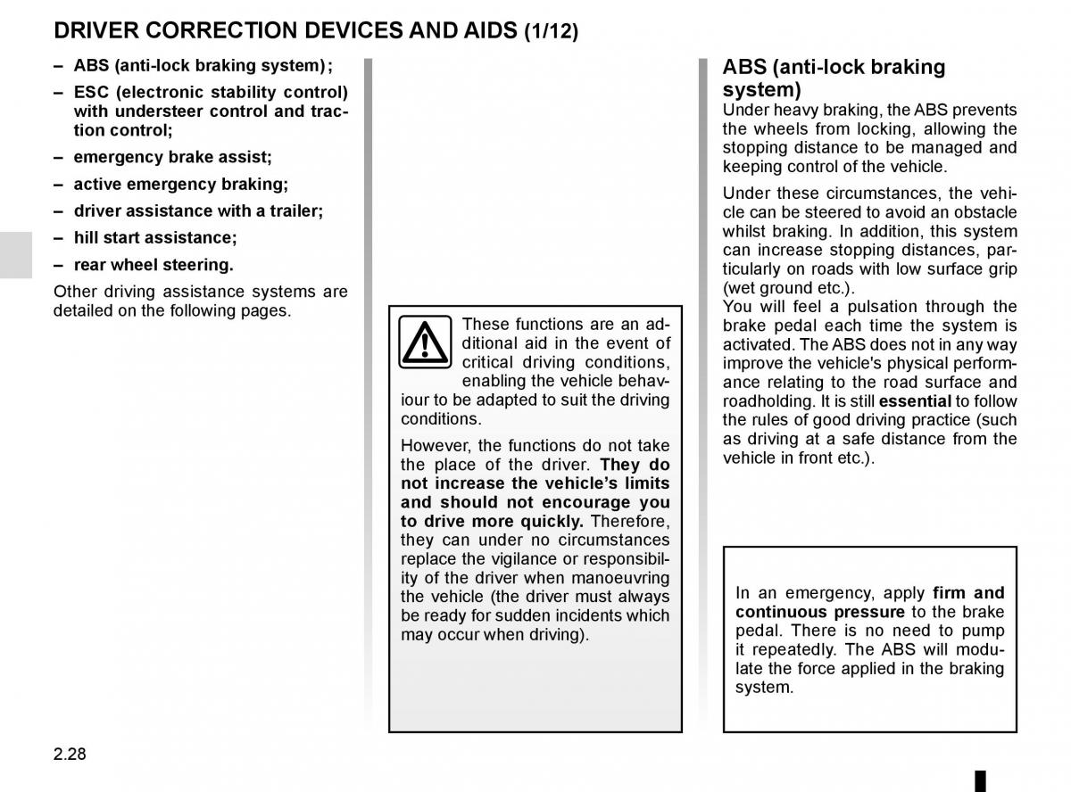 Renault Talisman owners manual / page 136