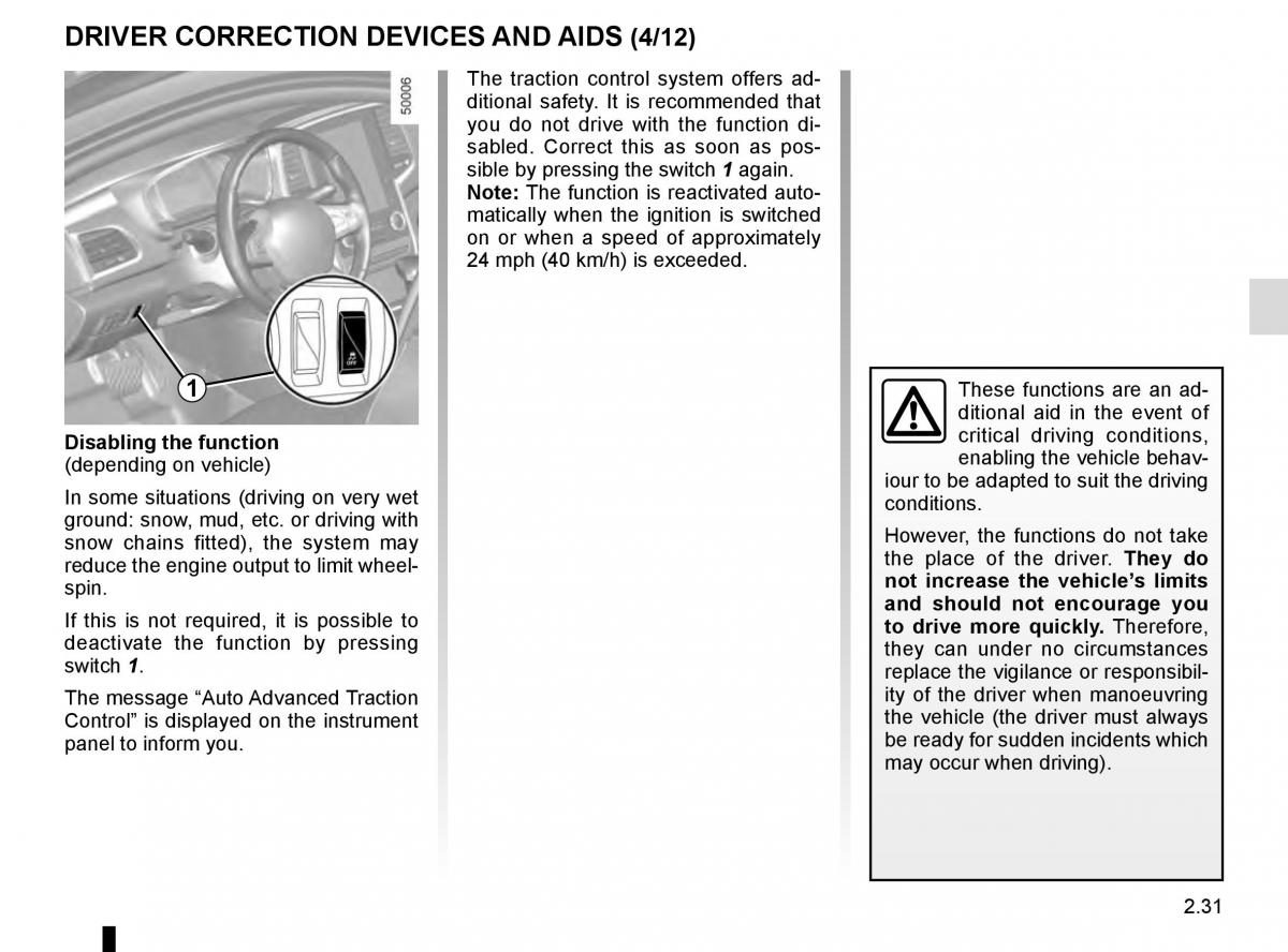 Renault Talisman owners manual / page 139