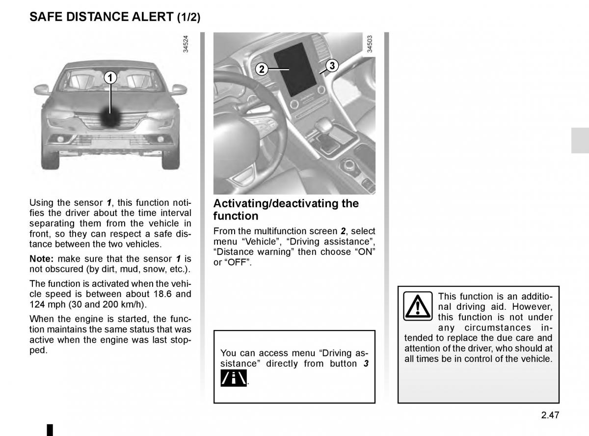 Renault Talisman owners manual / page 155