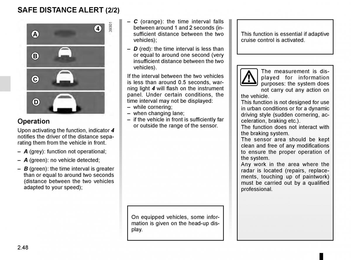 Renault Talisman owners manual / page 156