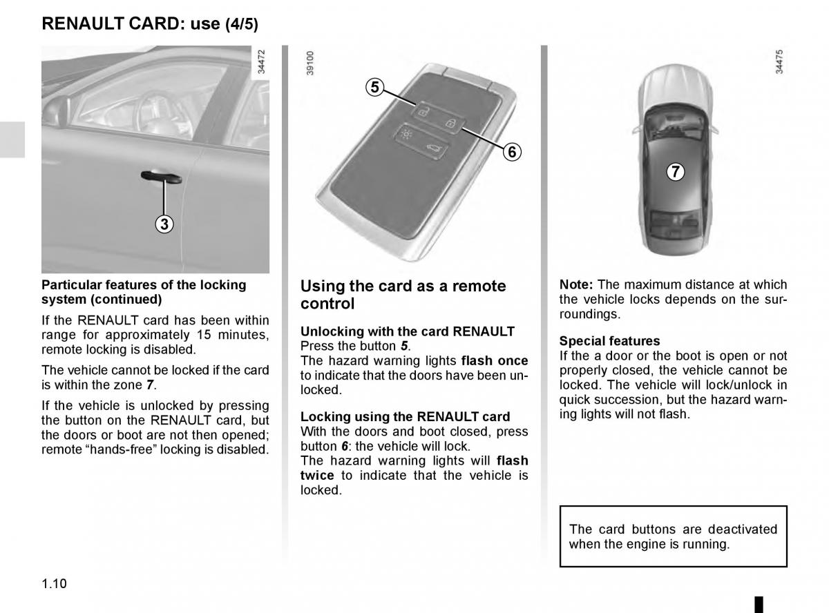 Renault Talisman owners manual / page 16