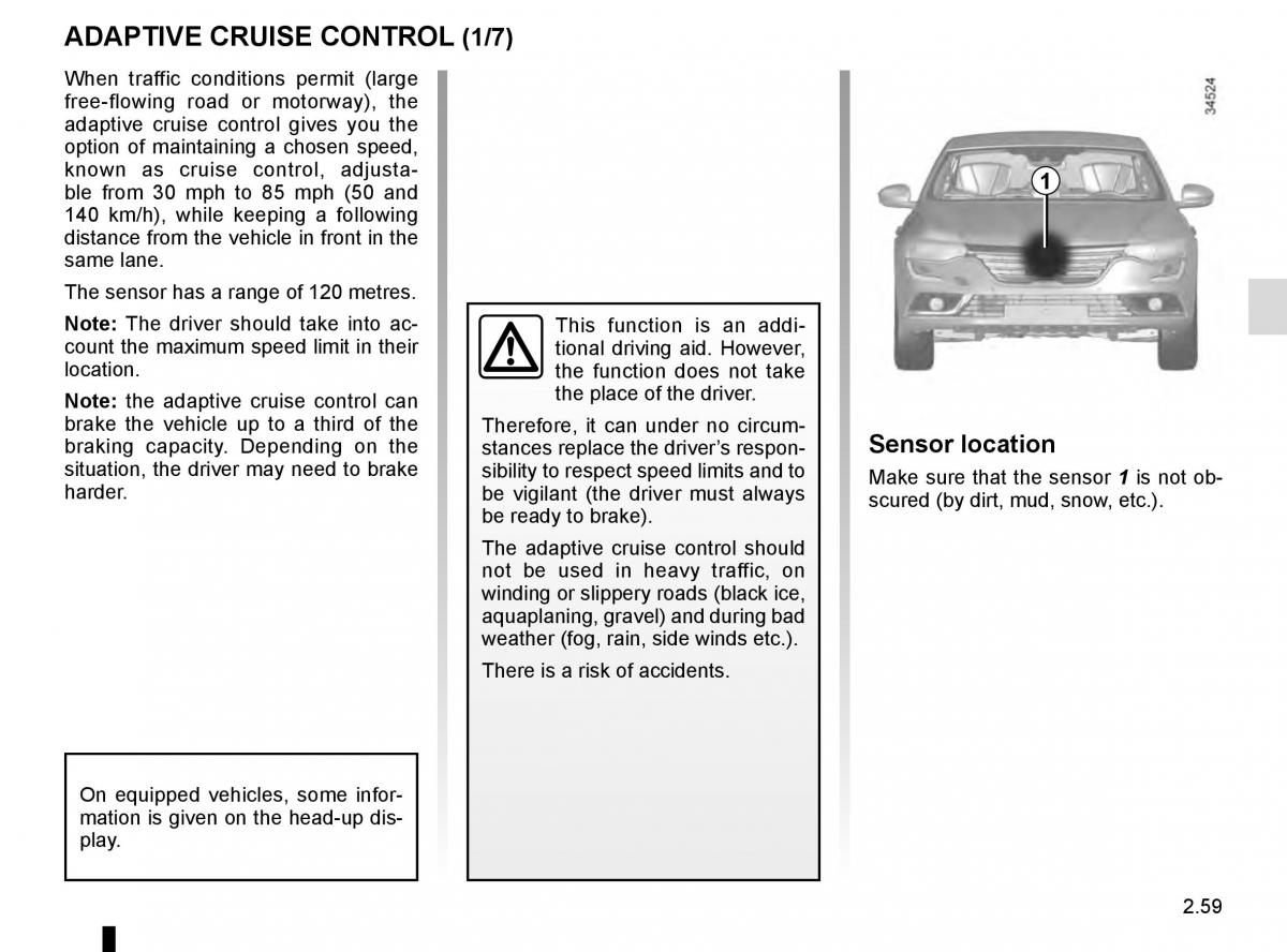 Renault Talisman owners manual / page 167