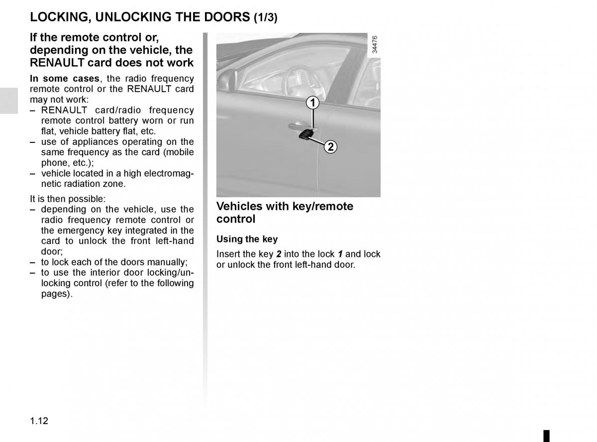 Renault Talisman owners manual / page 18