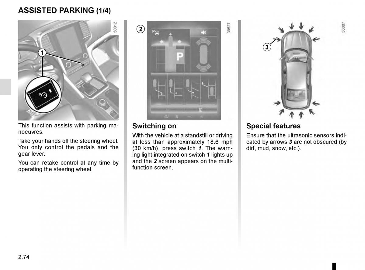 Renault Talisman owners manual / page 182