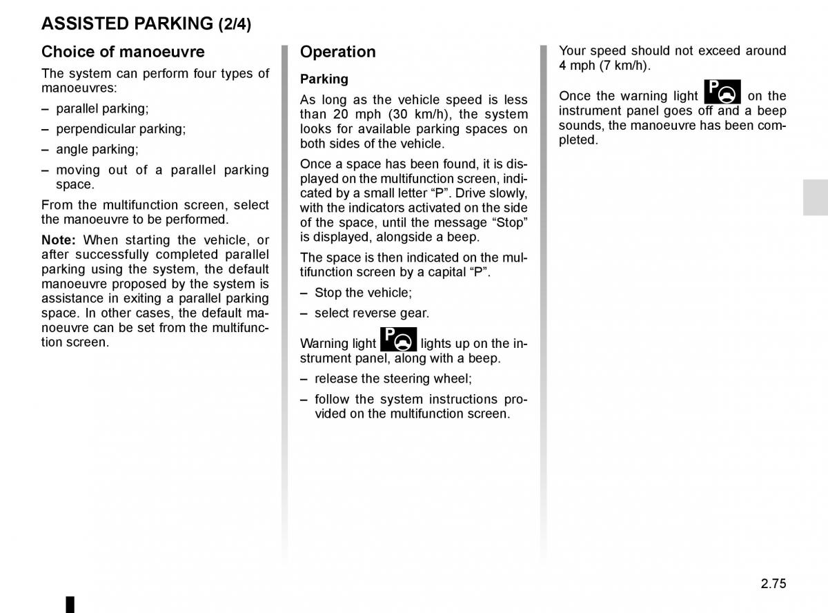 Renault Talisman owners manual / page 183