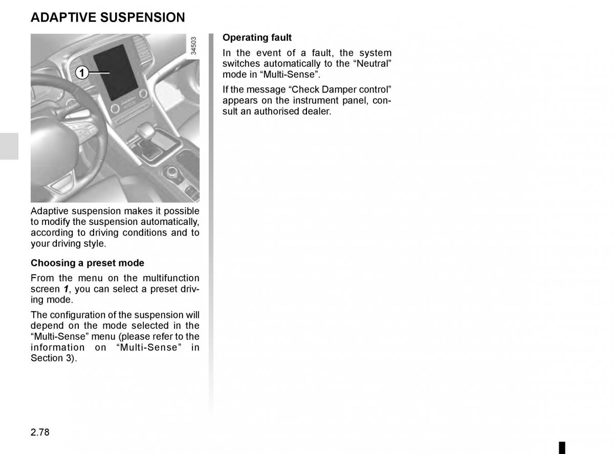 Renault Talisman owners manual / page 186