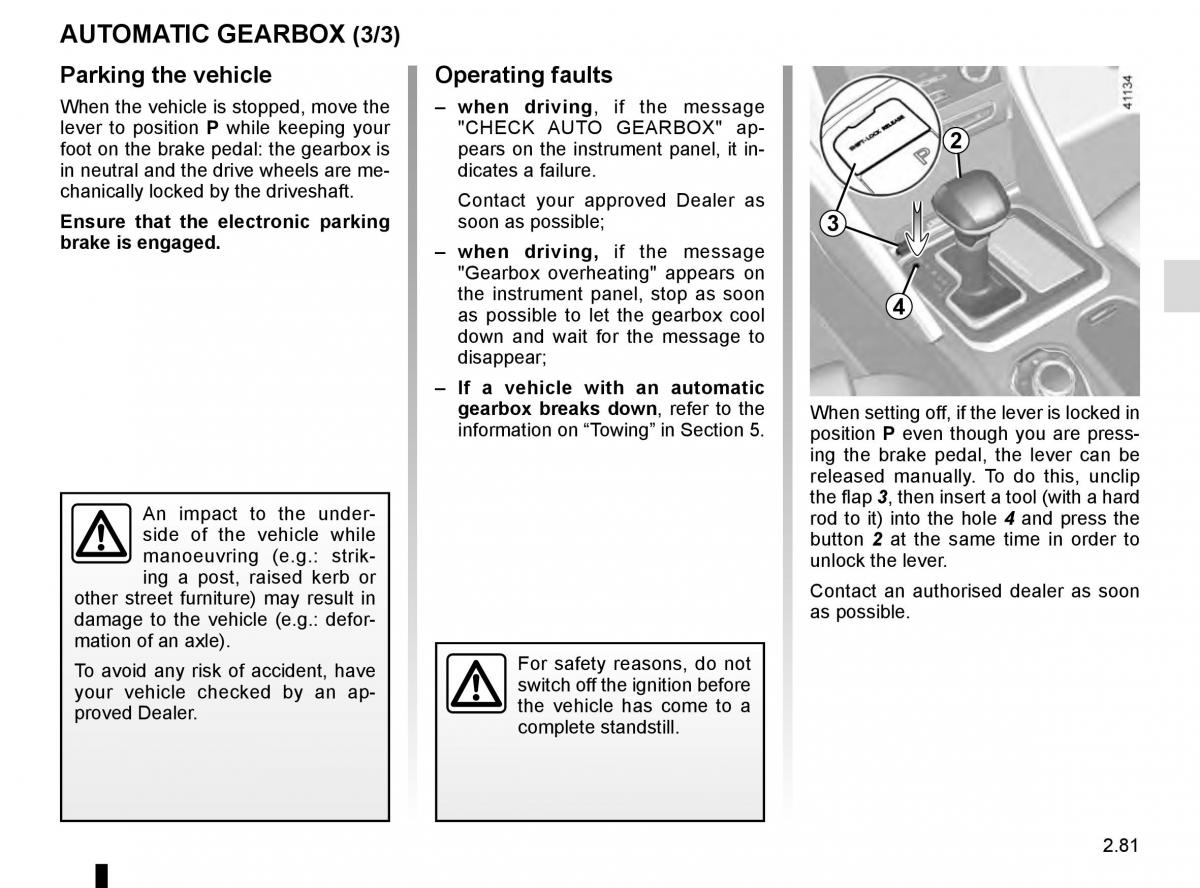 Renault Talisman owners manual / page 189