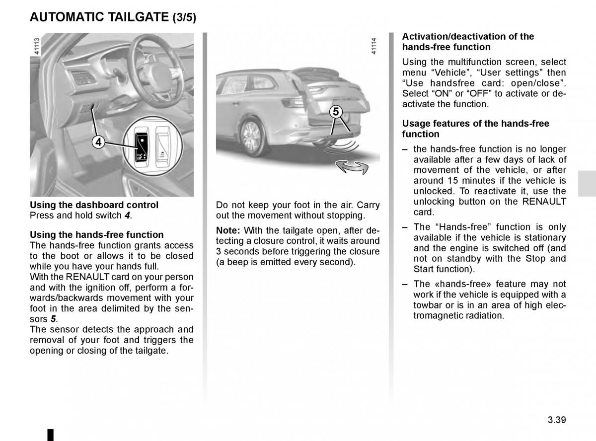 Renault Talisman owners manual / page 229