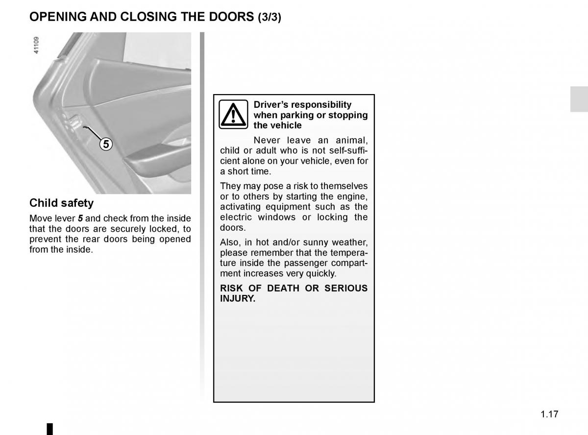 Renault Talisman owners manual / page 23