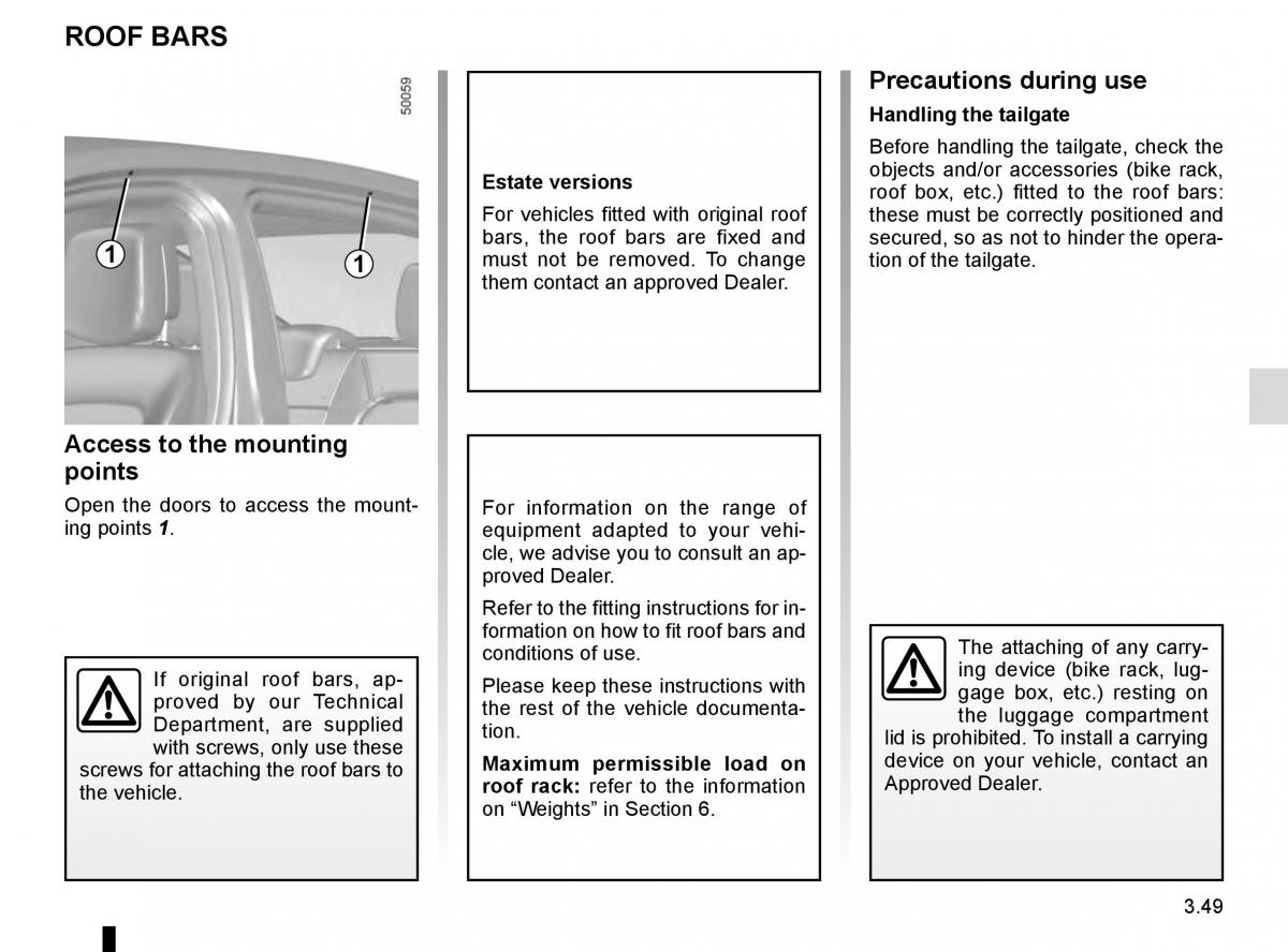 Renault Talisman owners manual / page 239