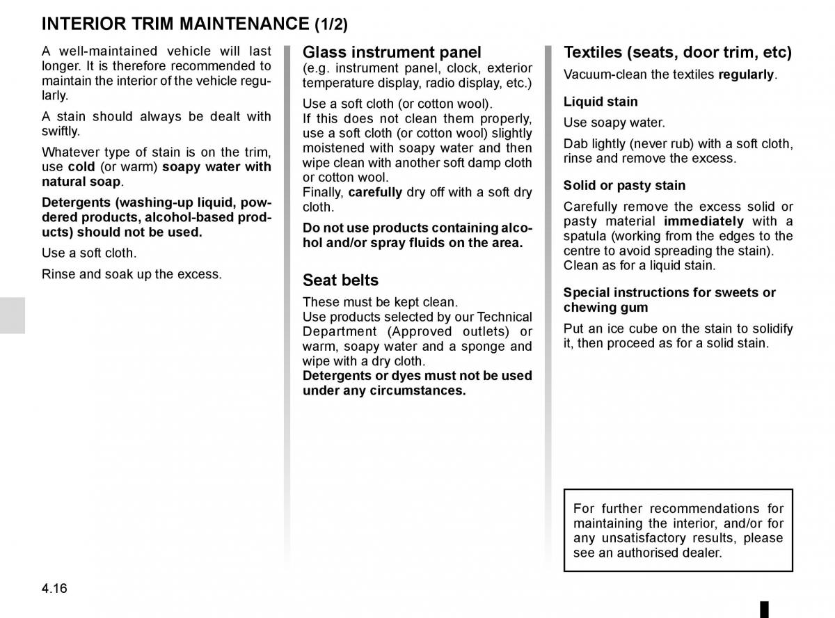 Renault Talisman owners manual / page 258