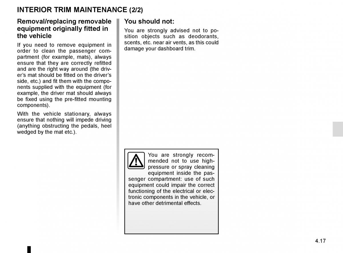 Renault Talisman owners manual / page 259