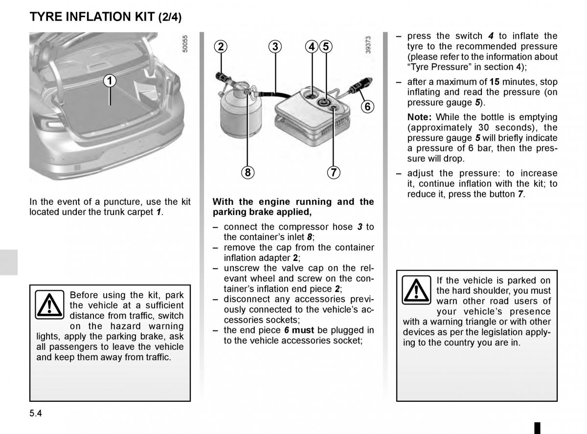 Renault Talisman owners manual / page 264