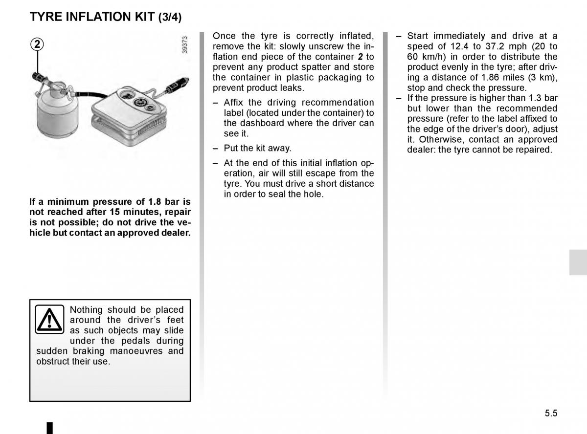 Renault Talisman owners manual / page 265