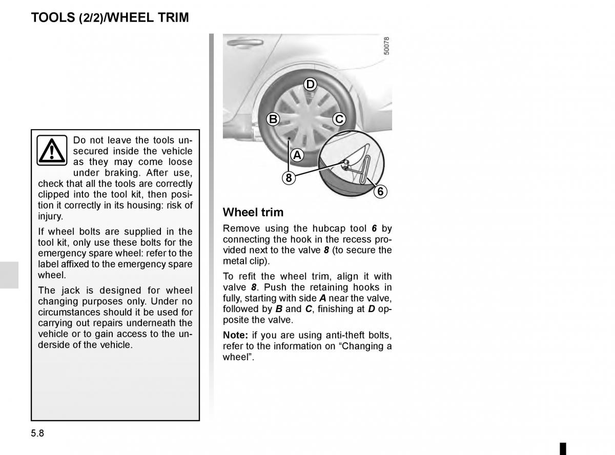 Renault Talisman owners manual / page 268