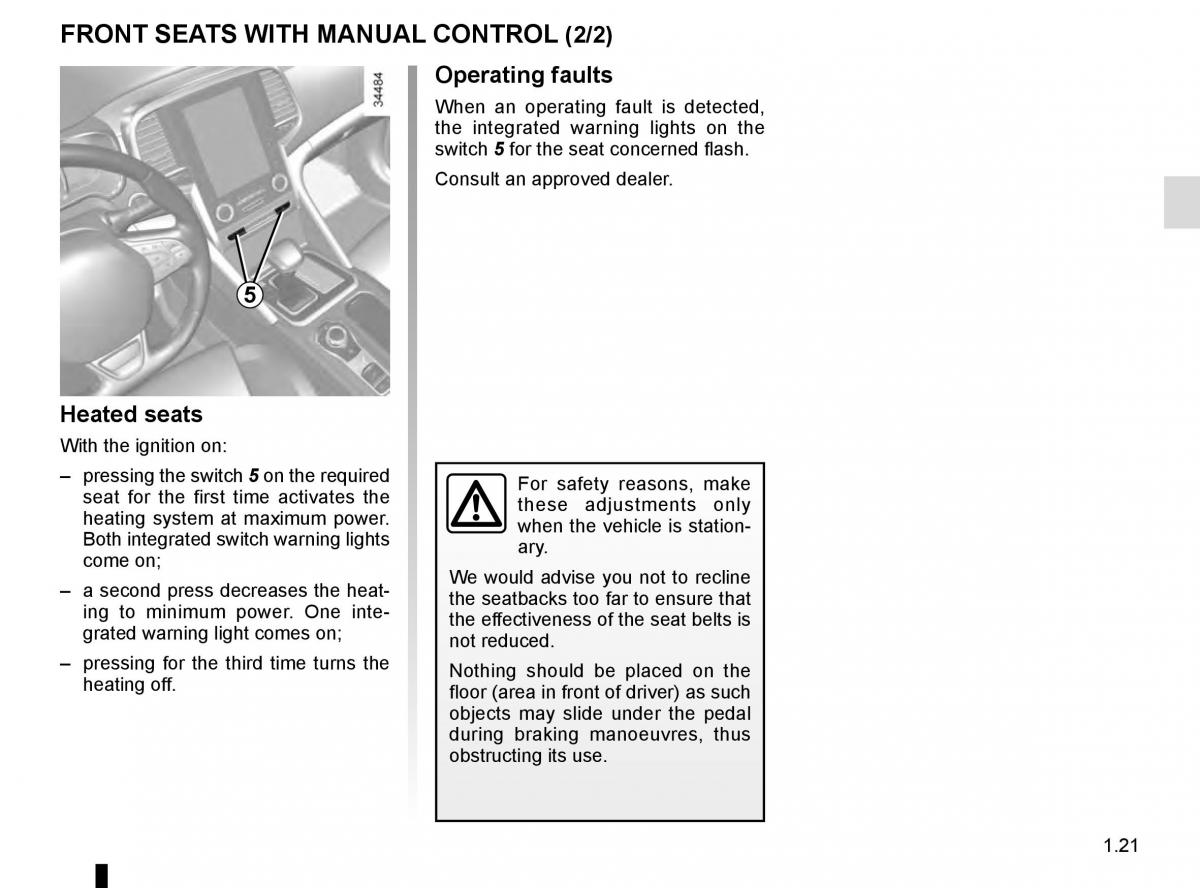 Renault Talisman owners manual / page 27