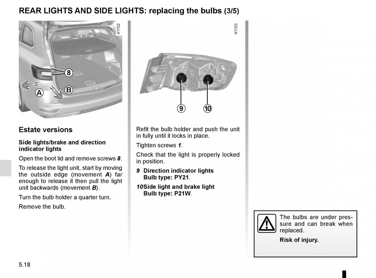 Renault Talisman owners manual / page 278